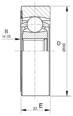 OPEN PARTS cvj540820 -  Шарнирный комплект, приводной вал
